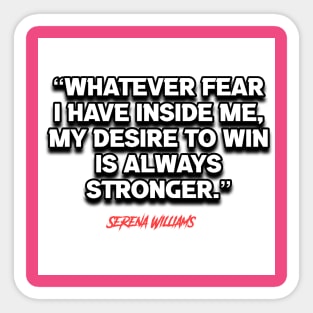 Melanin Empowerment - Serena Williams Sticker